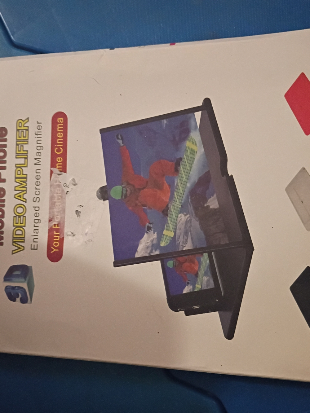 3D Video Amplifier Phone Screen Magnifier - Black